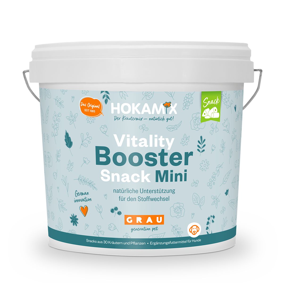 Grau Hokamix Vitality Booster Snack Mini 2,25 kg Futter