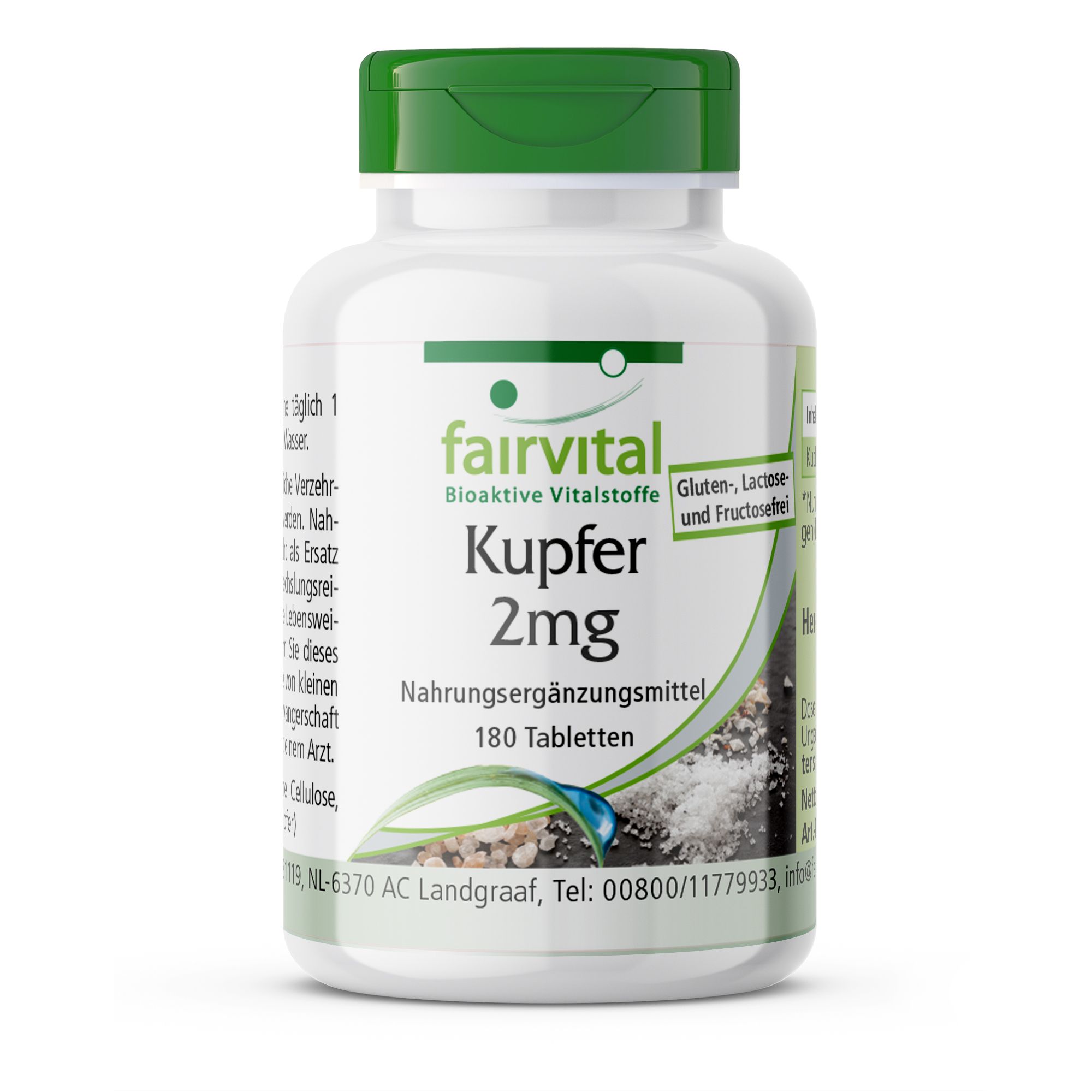 Fairvital | Kupfer 2mg 180 St