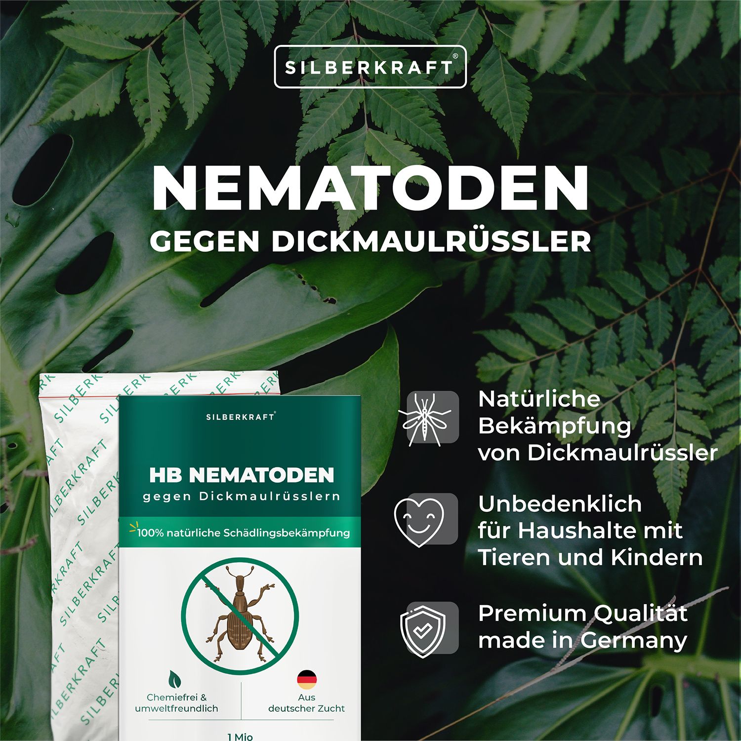 SILBERKRAFT HB Nematoden gegen Dickmaulrüsslern 25 Mio