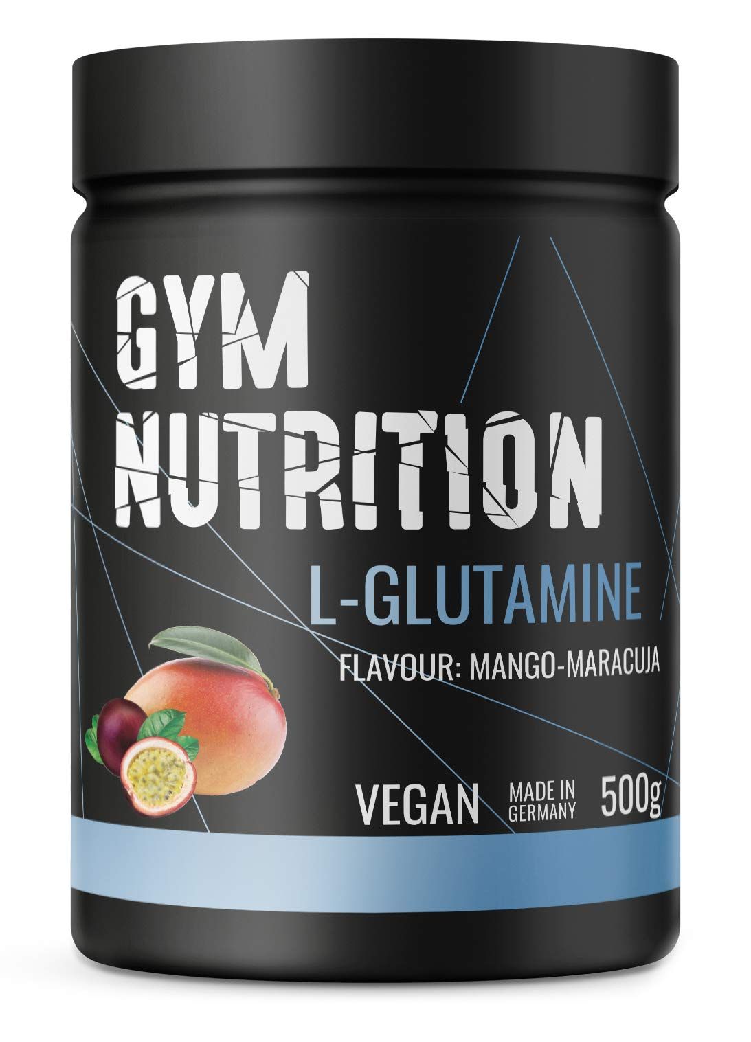 Gym Nutrition L-Glutamin Pulver Mango Maracuja 500 g Kapseln