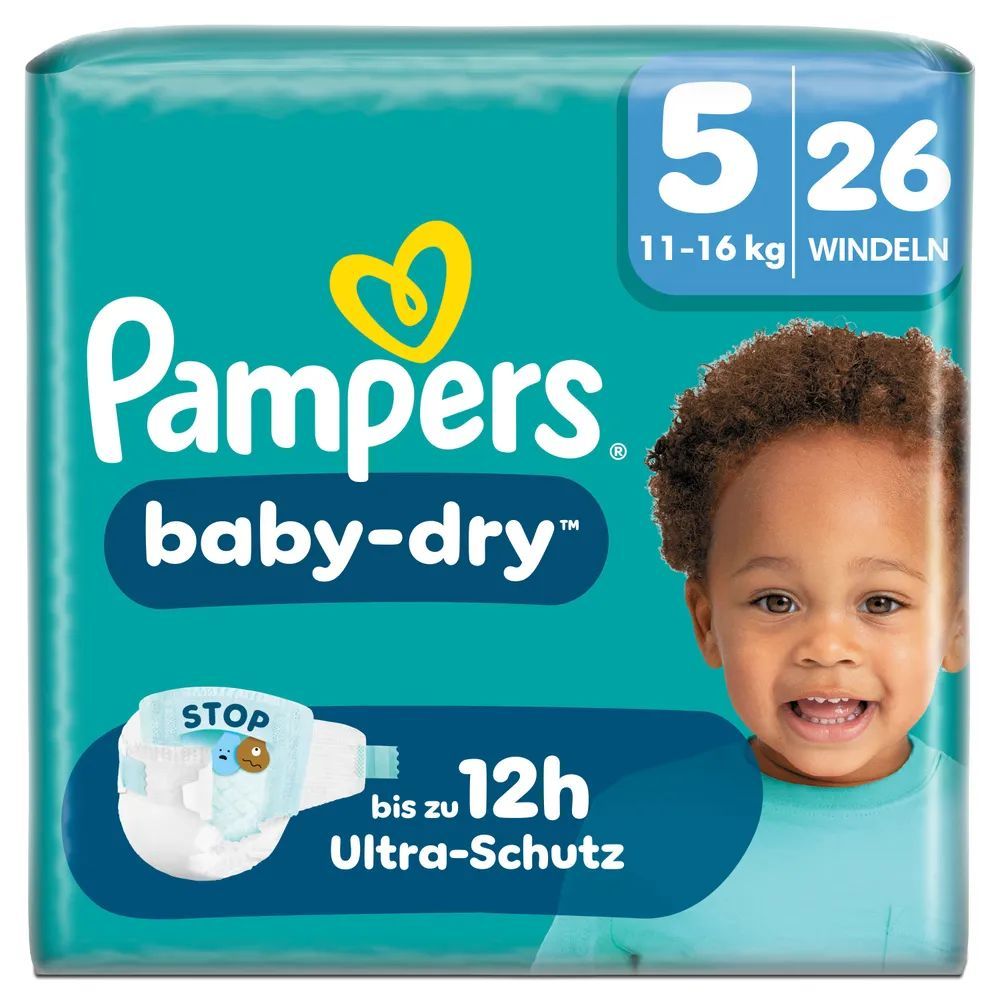 Pampers Baby Dry Gr.5 Junior 11-16kg Windeln Single Pack 26 St