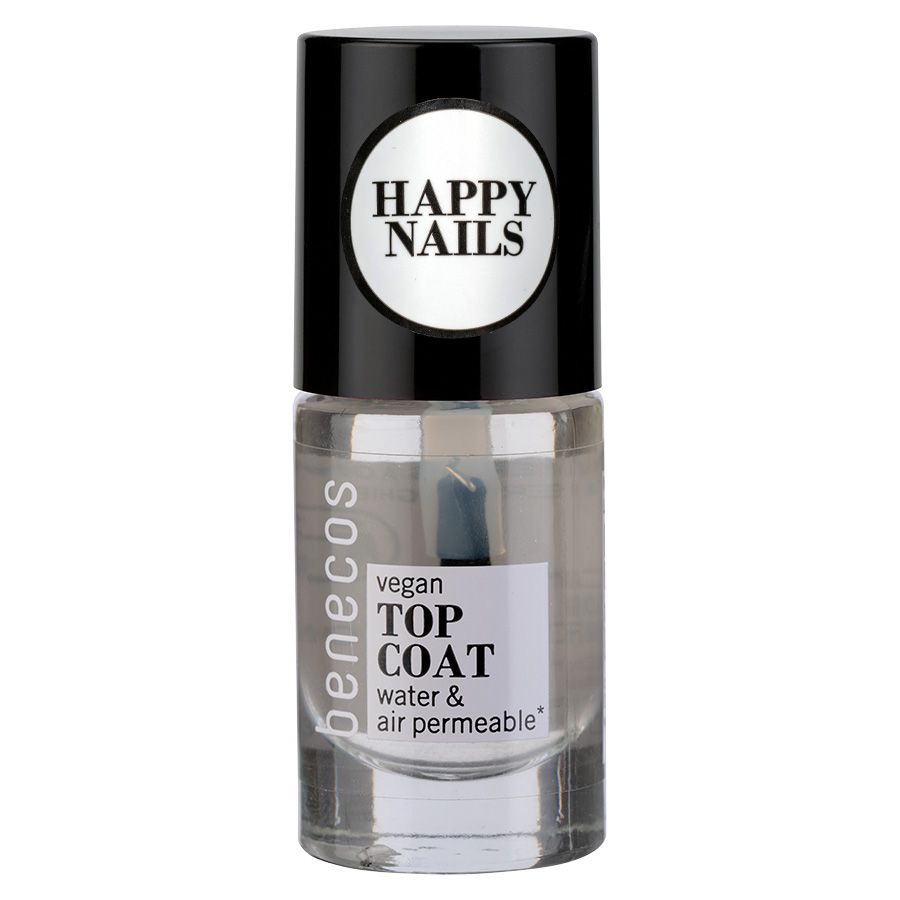Benecos vegan Top Coat, klar, wasser- und luftdurchlässig.