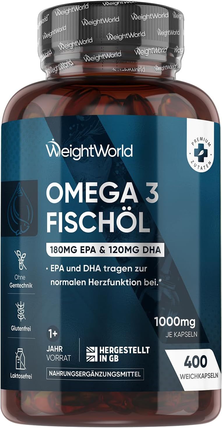 WeightWorld Omega 3 Fischöl V2602-7117 400 St