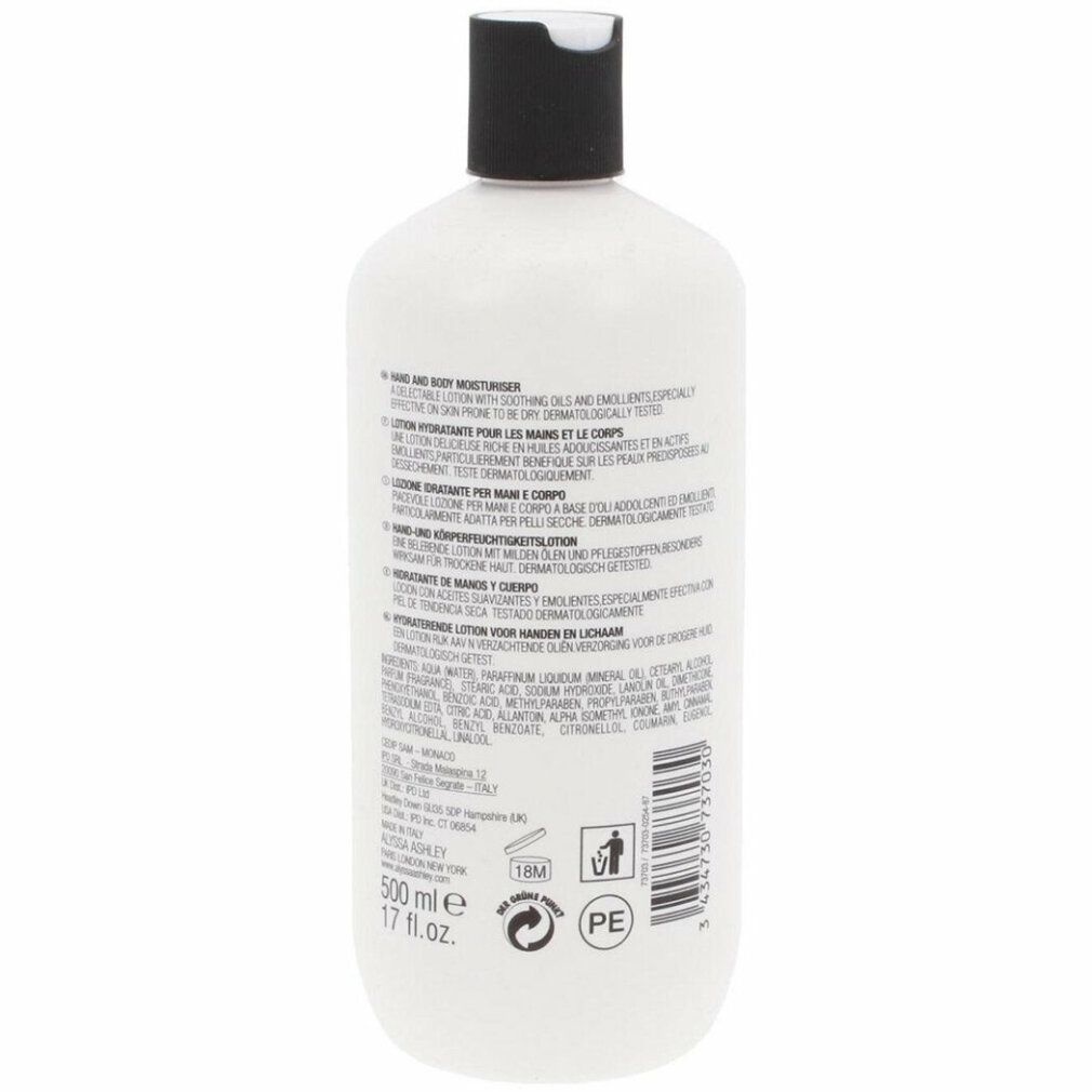 Alyssa Ashley Musk Hand and Body Moisturiser 500 ml