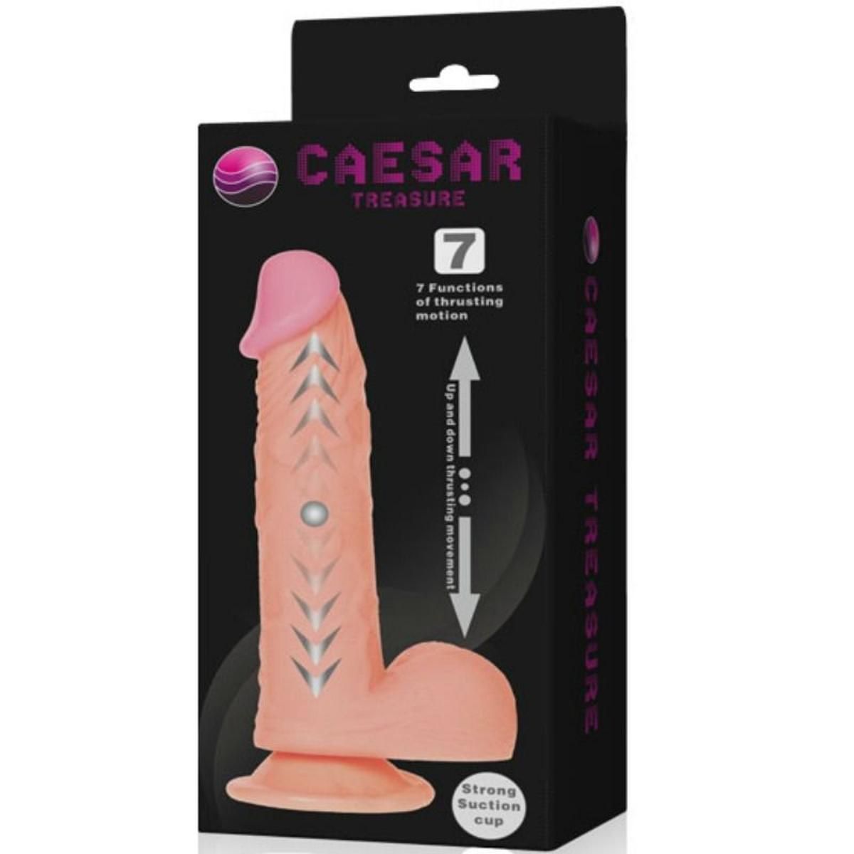 Realistischer Naturdildo "Caesar Treasure" mit Stoßfunktion | starker Saugnapf | Baile