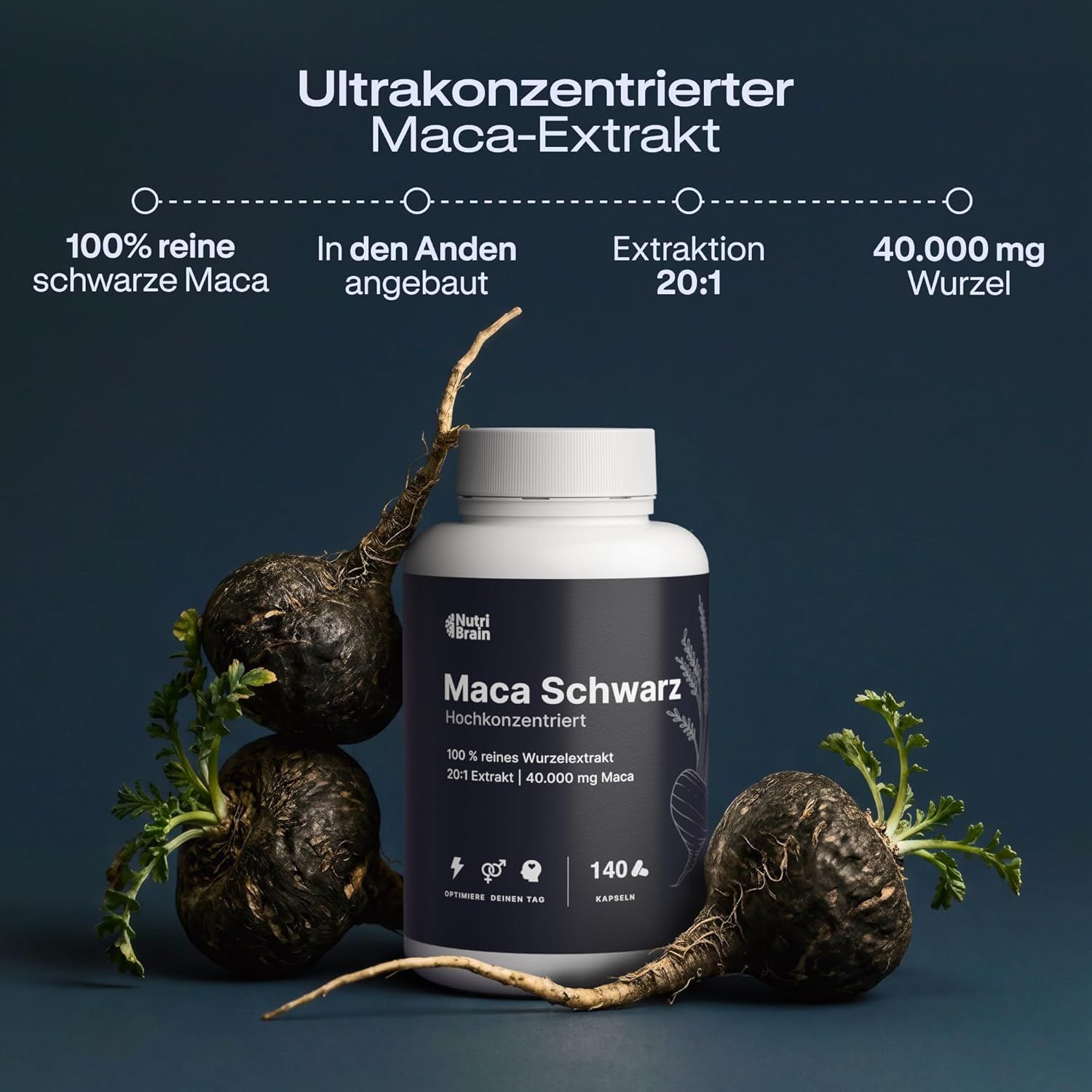 NUTRIBRAIN Maca Schwarz Kapsel