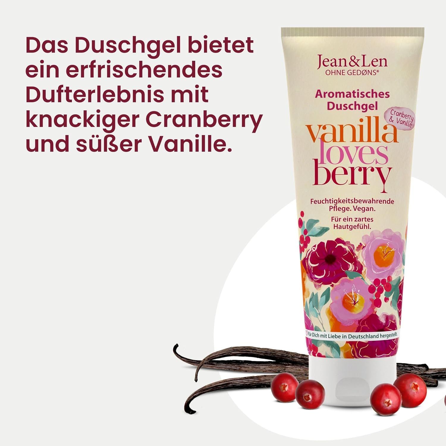 Jean & Len Duschgel Cranberry & Vanille