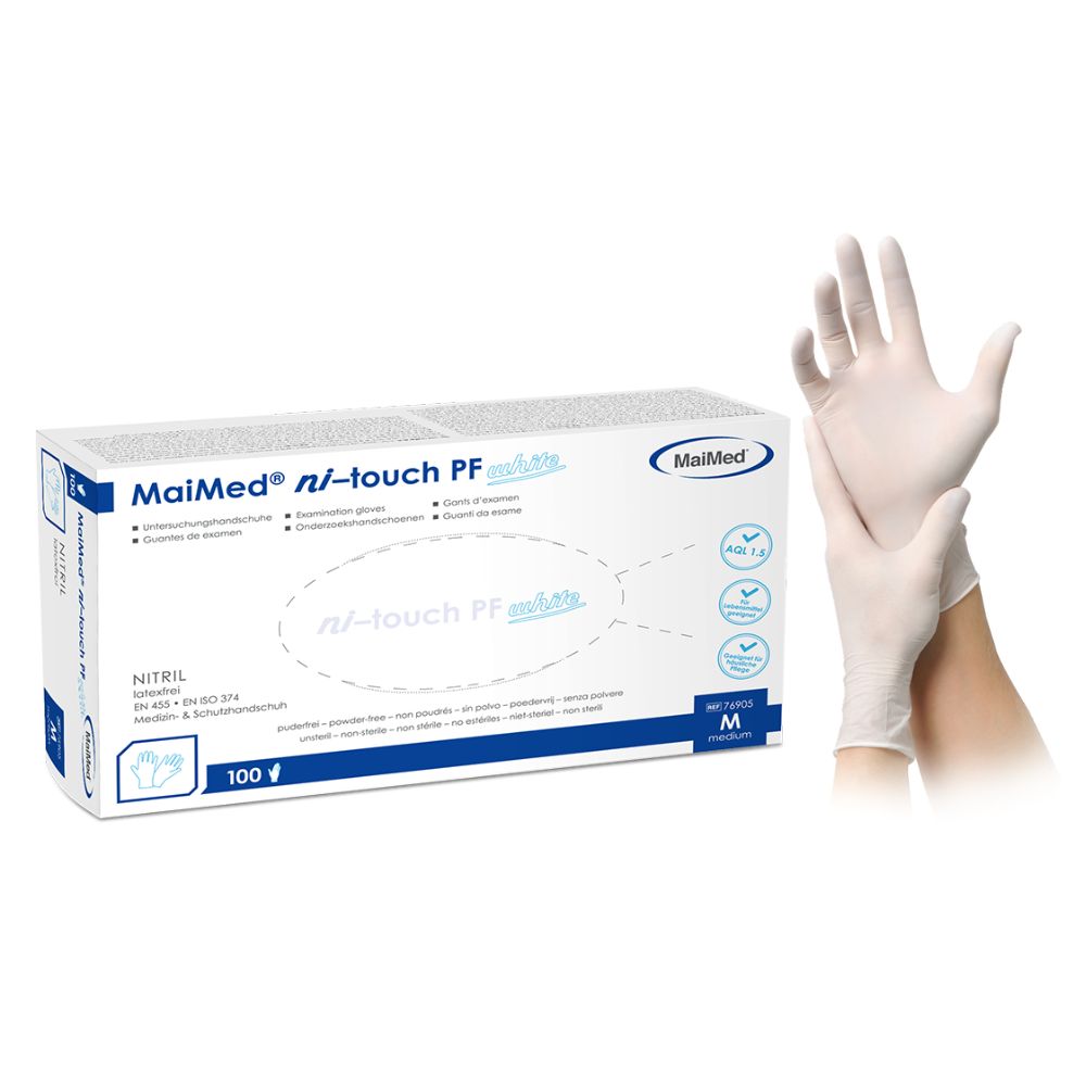 MaiMed ni-touch, Gr. M, weiß