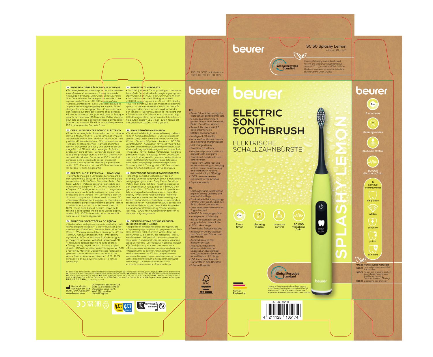 Beurer SC 50 SCHALLZAHNBÜRSTE