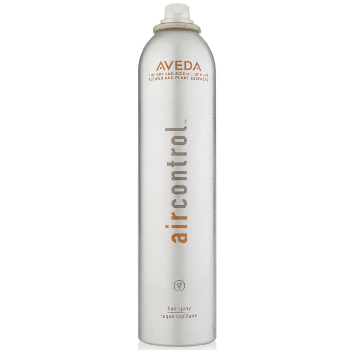 Aveda Air Control Haarspray mit leichtem Halt, silberne Dose.