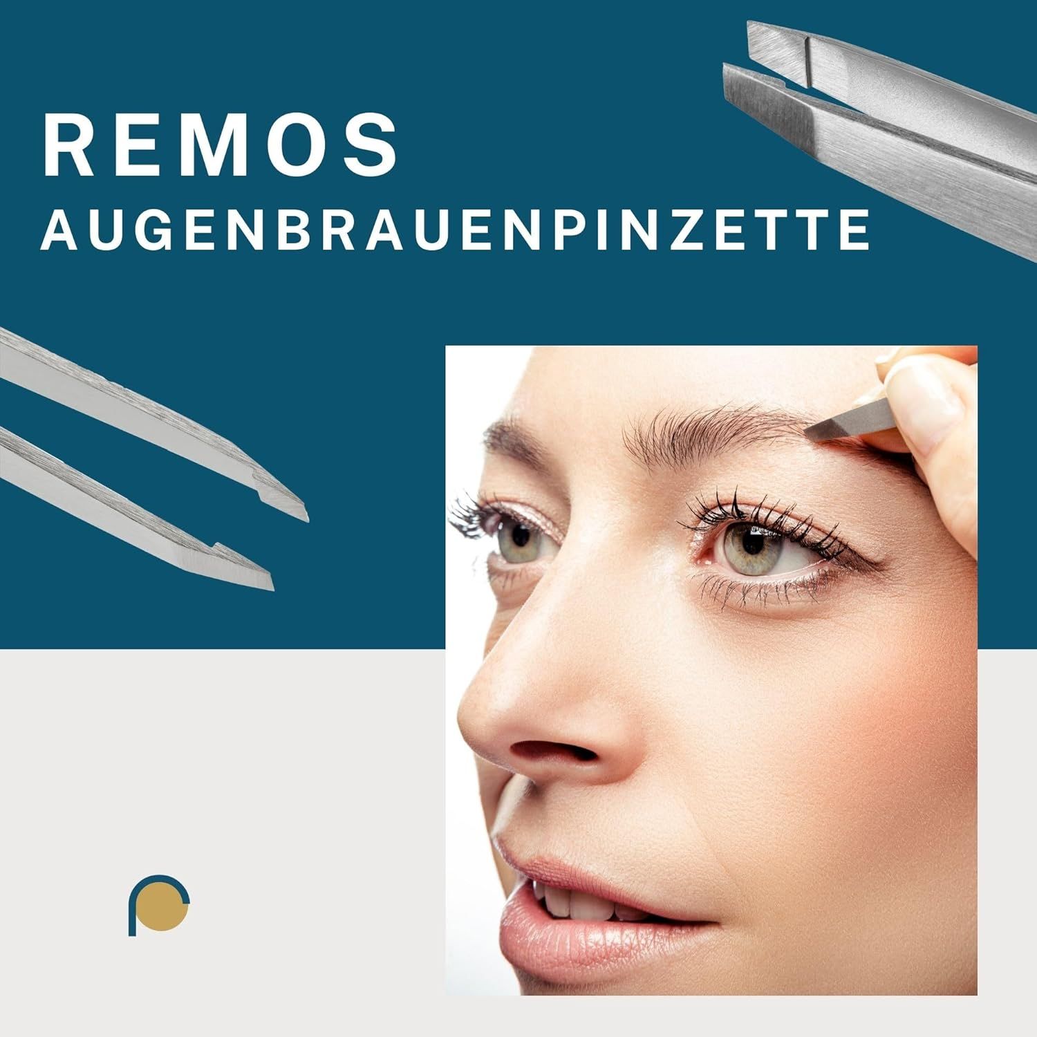 REMOS Pinzetten Set Edelstahl, 3-teilig, satin