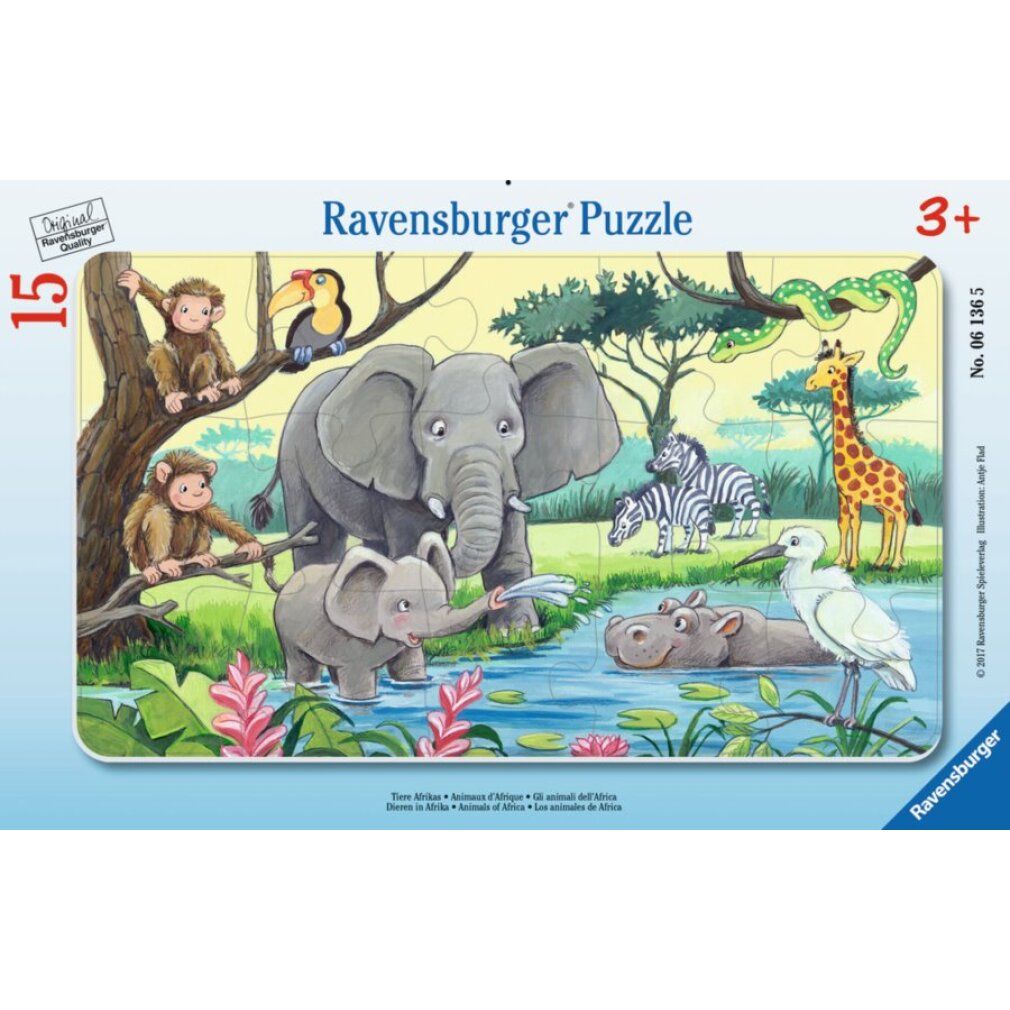 ravensburger Afrikanische Tiere Puzzle 15 Teile