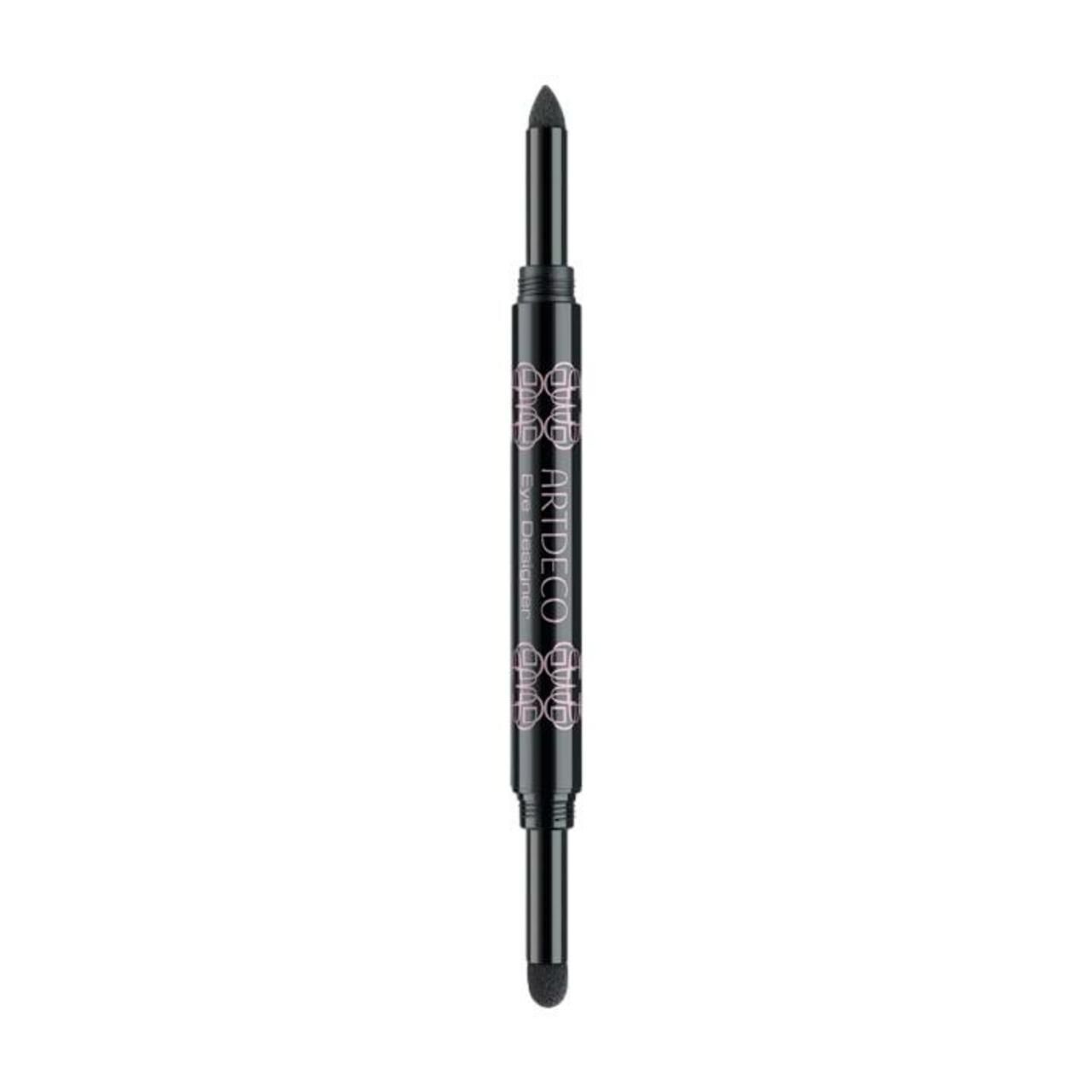 Doppel-Applikator. Schwarzer Stift mit Spitze und Applikator. Marke ARTDECO.