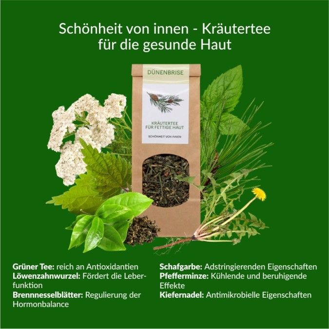 Bio Beauty-Kräutertee Dünenbrise für fettige Haut