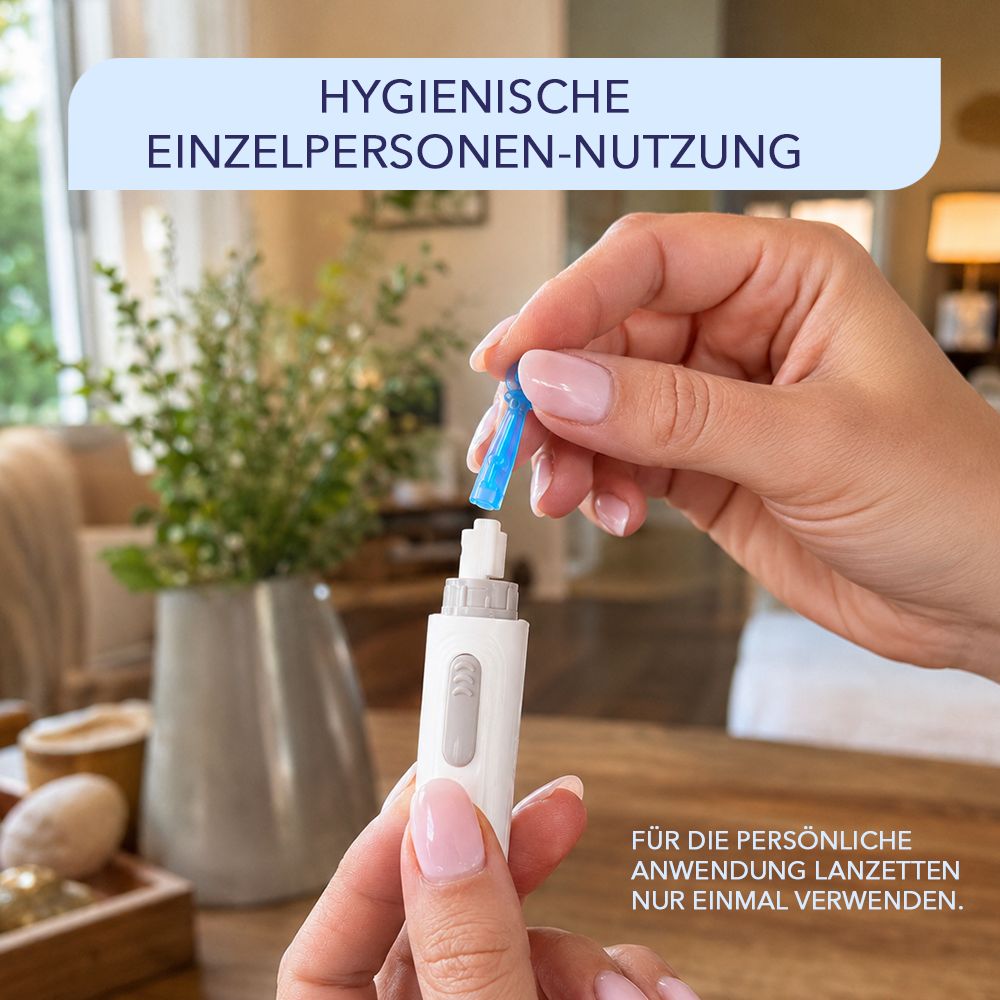 IEA Medical Blutzuckermessgerät mit Lanzetten und Teststreifen