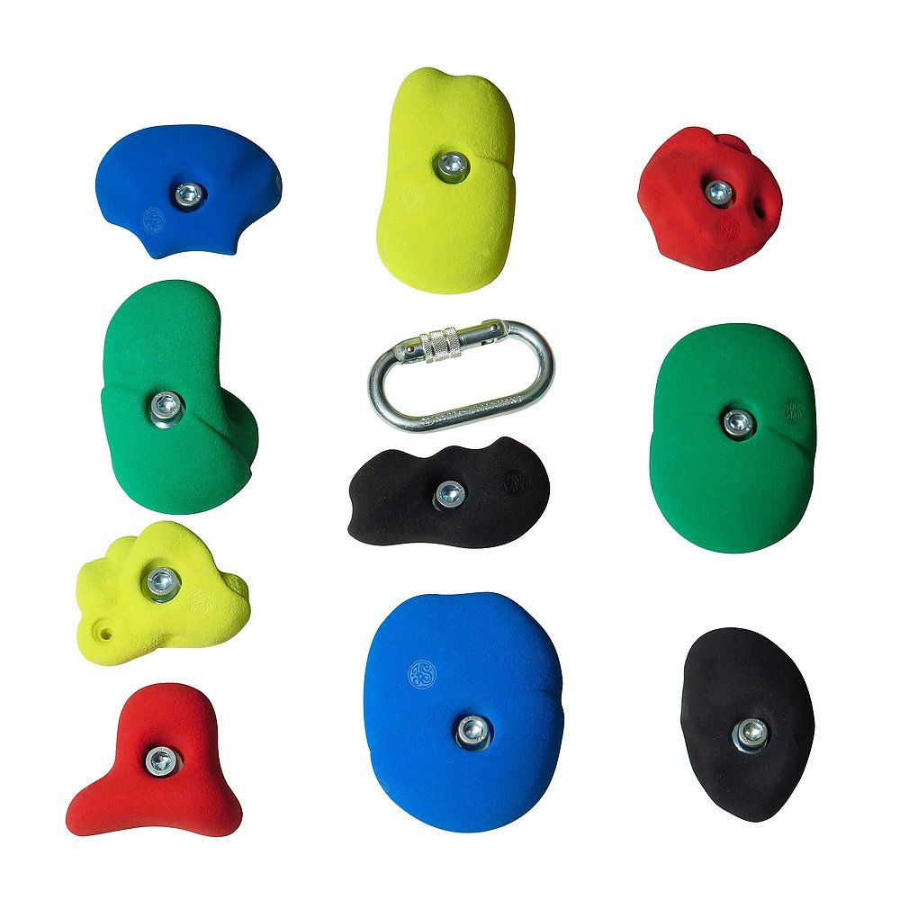 Sport-Thieme Kletterwand für Sprossenwand inkl. Klettergriff-Set Leicht