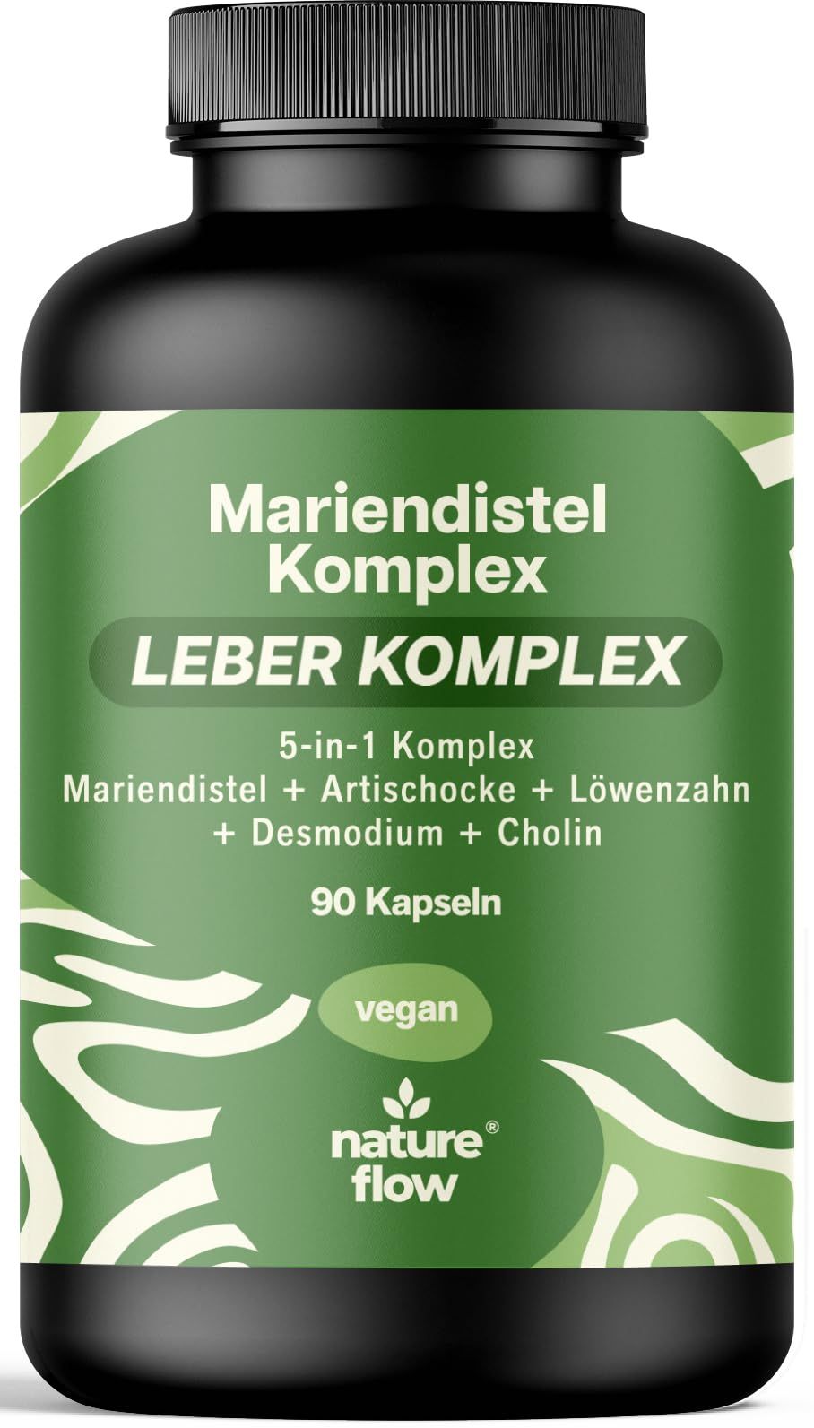Nature Flow Leber Komplex Kapseln Hochdosiert - 90 3 Monate Vorrat 81 g