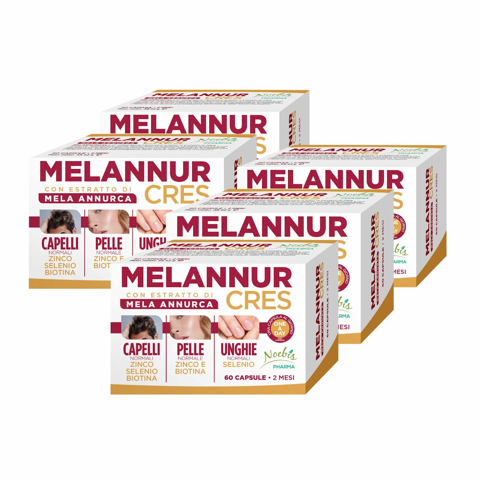 Noebis Pharma MelannurCres – 60 Capsule – Mela Annurca e Biotina