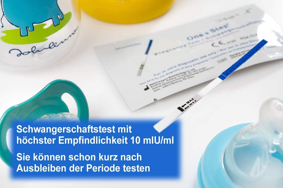 One+Step ultraempfindlicher Schwangerschaftstest - Frühschwangerschaftstest 10 miu/ml