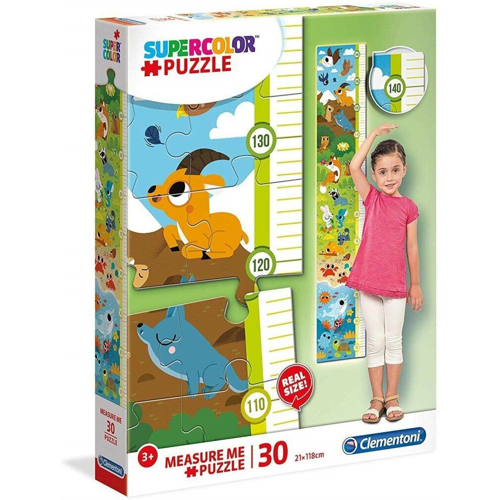 clementoni Puzzle Meterware Tiere 30 Teile