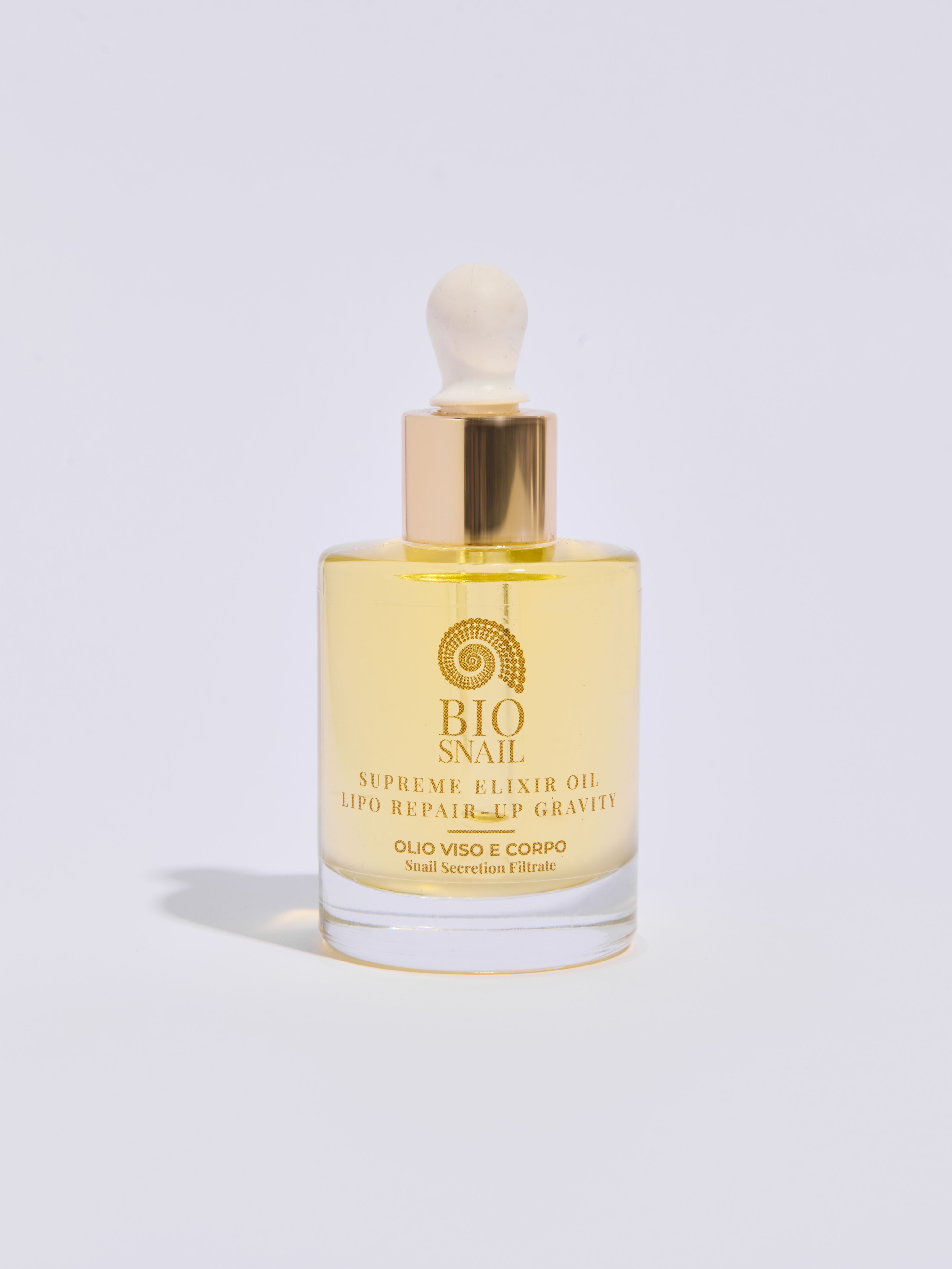 Bio Snail  Supreme Elixir Oil, Lipo Repair Up- Gravity, Olio viso e corpo Snail Secretion Filtrate