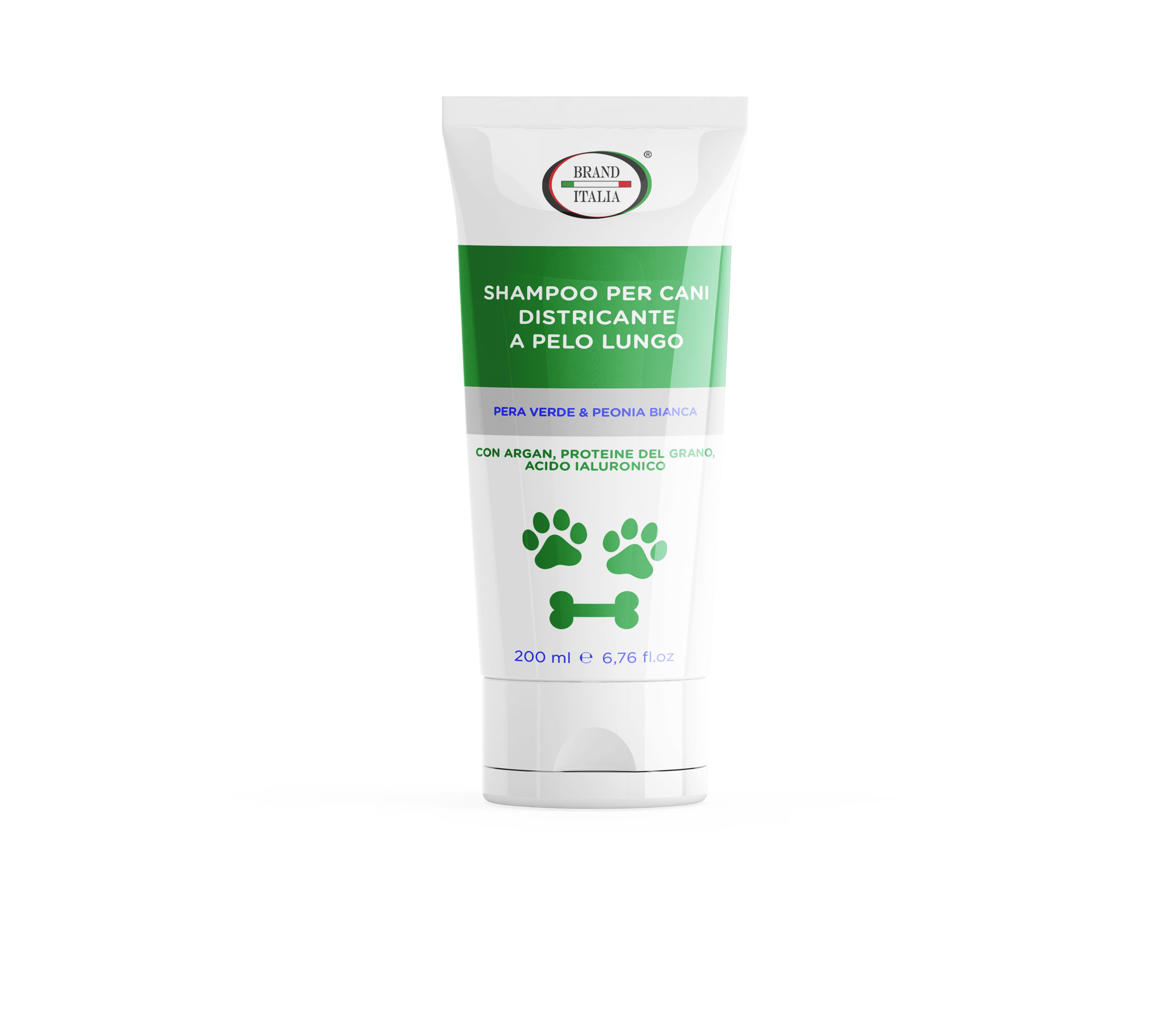 BRAND ITALIA - Shampoo Districante per Cani a Pelo Lungo