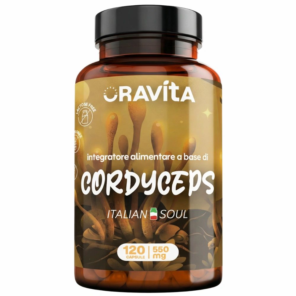 Oravita CORDYCEPS Estratto Micelio Titolato 40% Energia, Immunità e Vitalità 120 Capsule
