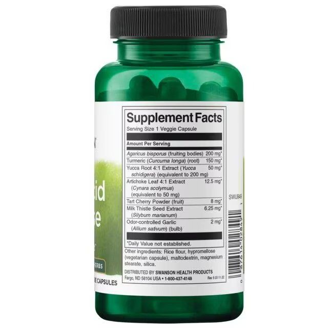 Rückseite der grünen Flasche. Enthält Informationen zu Inhaltsstoffen und Nährwertangaben.
