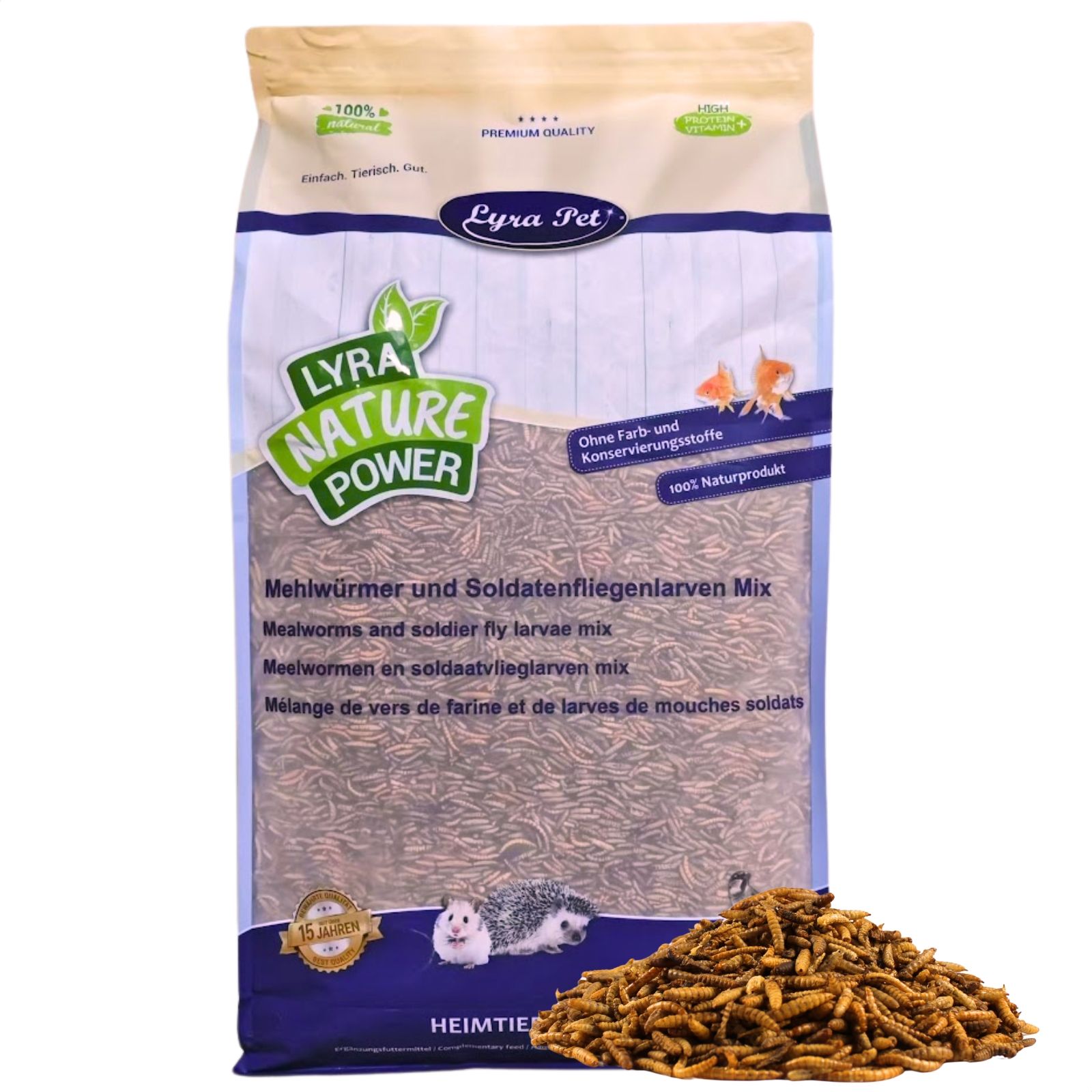 Lyra Pet® Mehlwürmer-/Soldatenfliegenlarven-Mix