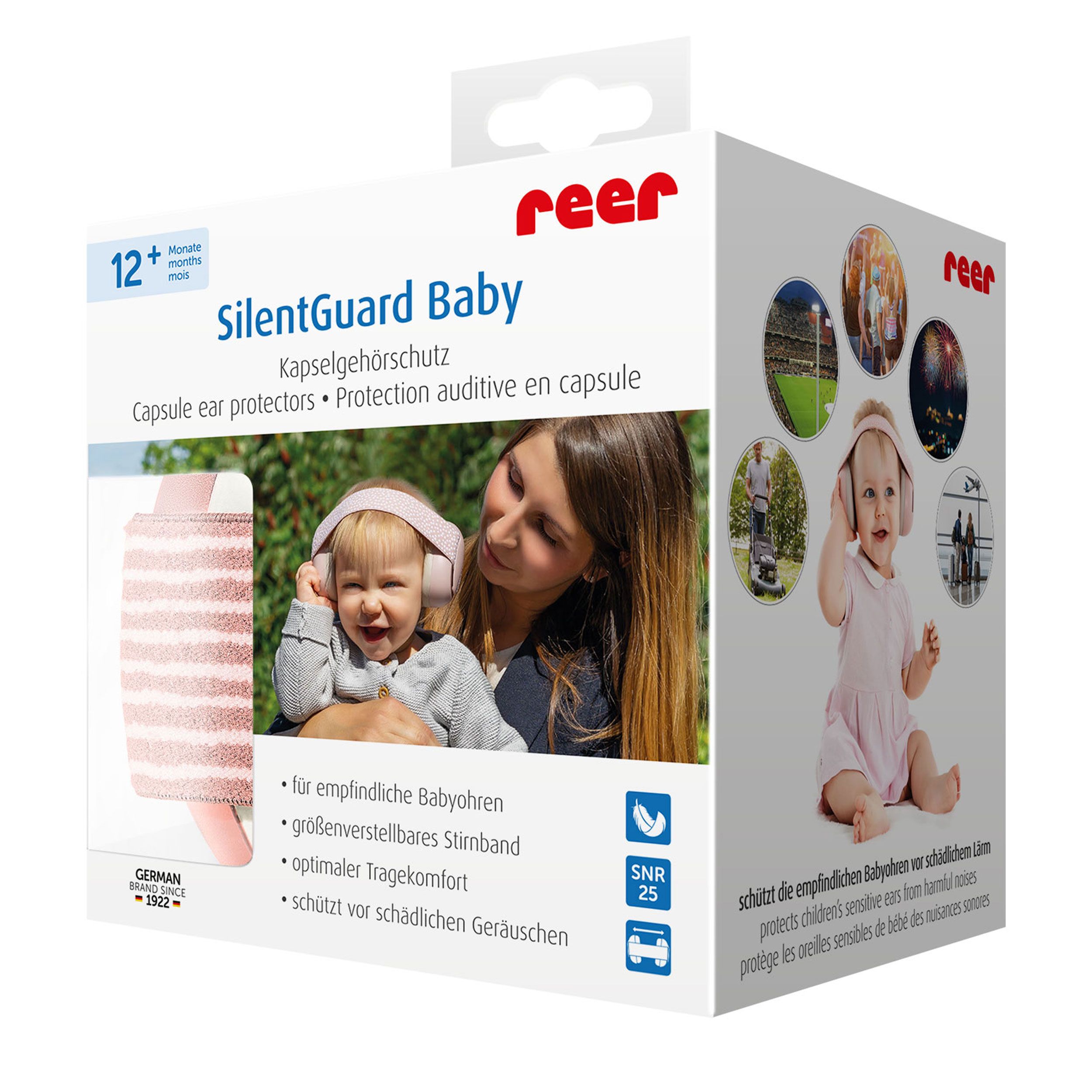 reer SilentGuard Baby Kapselgehörschutz, Rosa