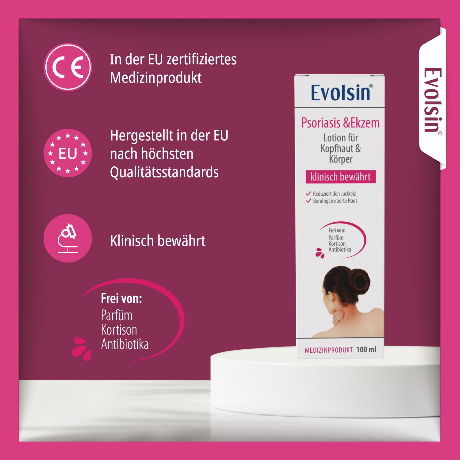 Evolsin® Psoriasis & Ekzem Lotion Doppelpack – Für Kopfhaut & Körper bei trockener Haut
