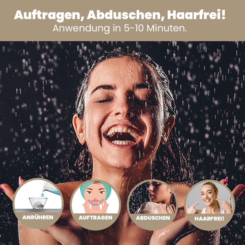 ARTE FIORI - Capillum AMOVE ShaveLess Enthaarungscreme Pulver mit Aloe Vera für das Gesicht