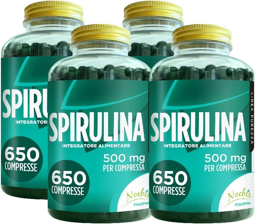 Noebis Pharma Spirulina 500 mg - Alga Spirulina in Compresse