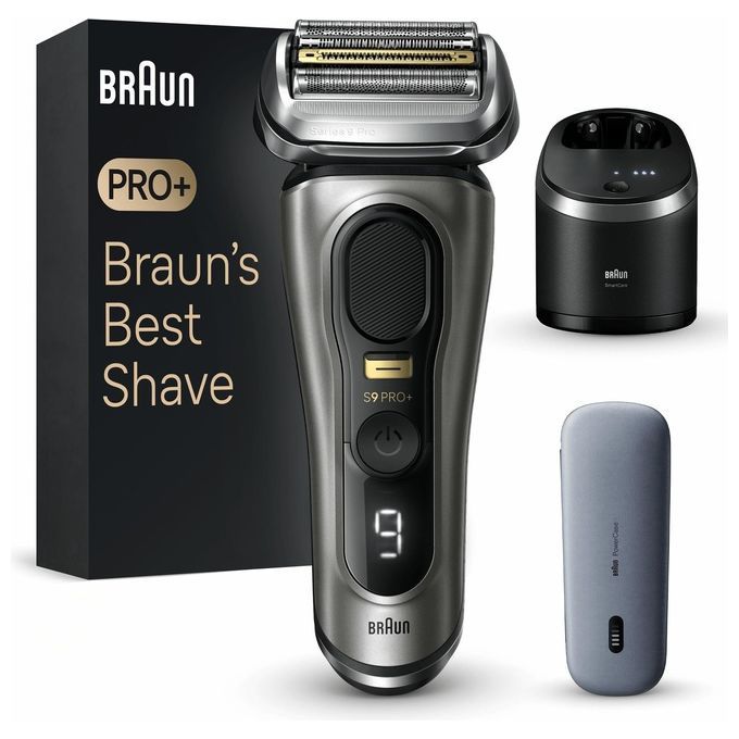 Braun Series 9 Pro+ 9575cc Wet Dry Rasoio Trimmer Metallico