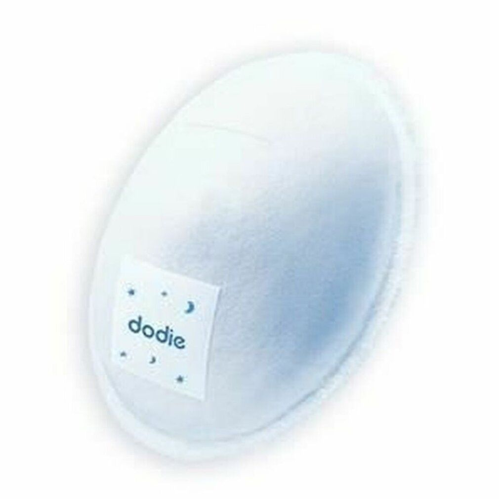 Dodie® Stilleinlage. Runde, weiße Einlage mit Dodie-Logo. Einzelverpackt.