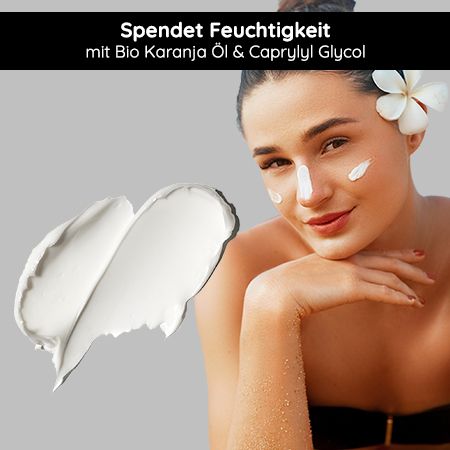 RAU Cosmetics Sonnencreme LSF50 - UVA & UVB Filter - Sunscreen SPF50 Pflege auch gegen Unreinheiten