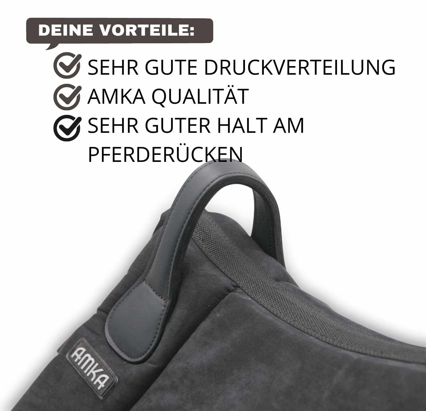 AMKA Wildleder Reitpad