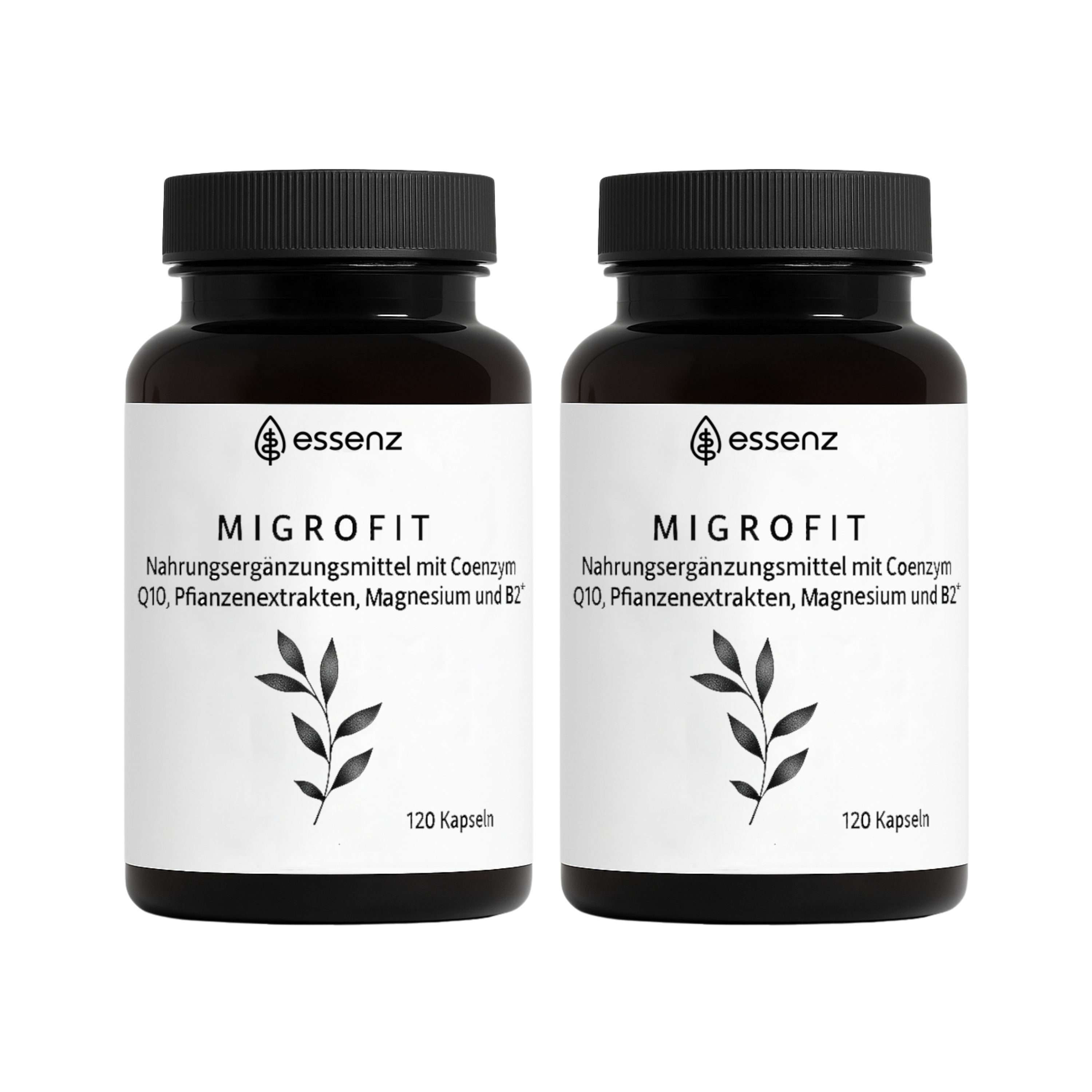 Essenz MigroFit Kapseln – Magnesium, Vitamin B2 & Q10 2x120 St