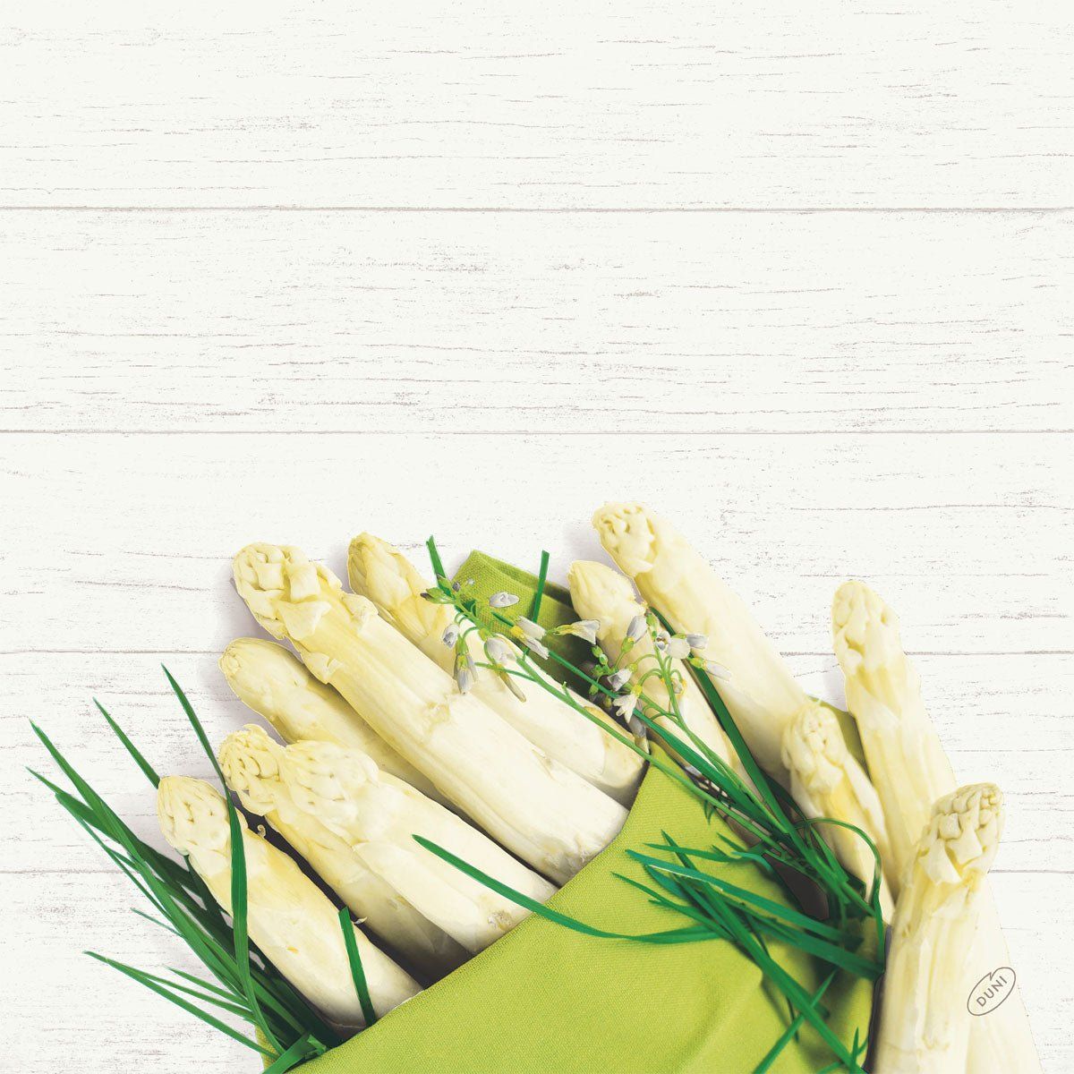Bio-Dunisoft-Serv.40x40cm White Asparagus 60P. 2160 St Tücher