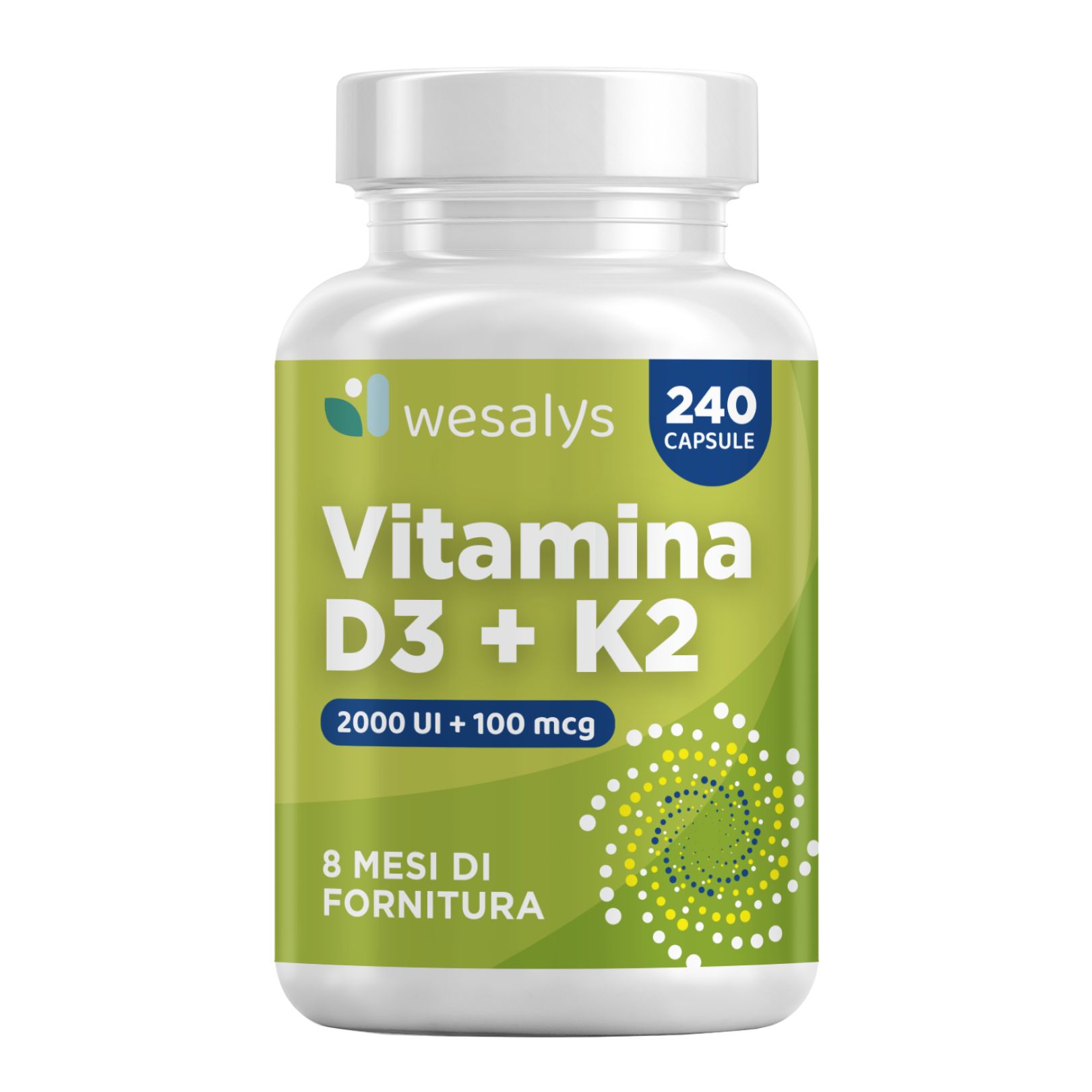 Vitamina D3 K2 WESALYS® - Integratore alimentare per il Benessere delle Ossa e Sistema Immunitario