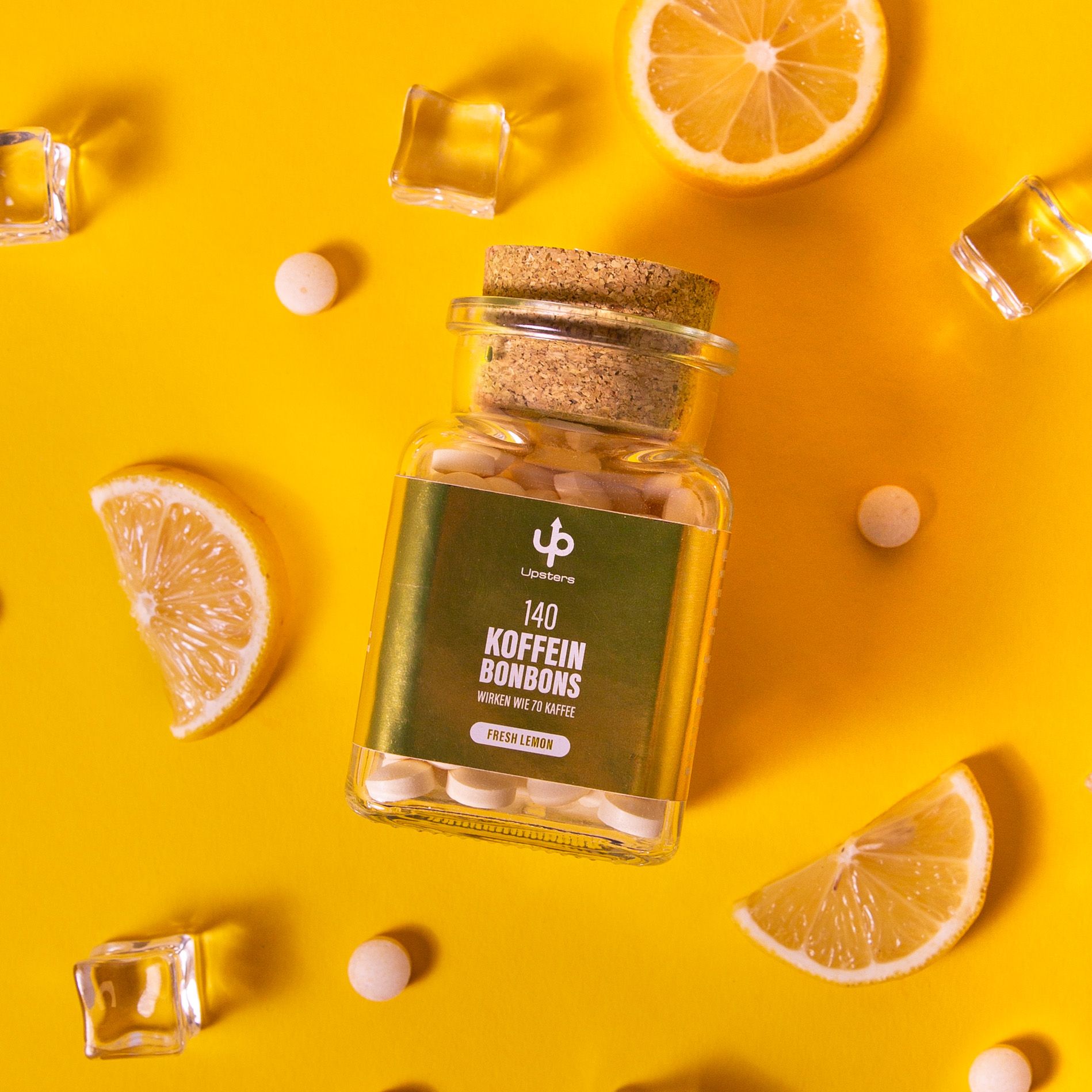 Upsters Koffeinbonbons Fresh Lemon