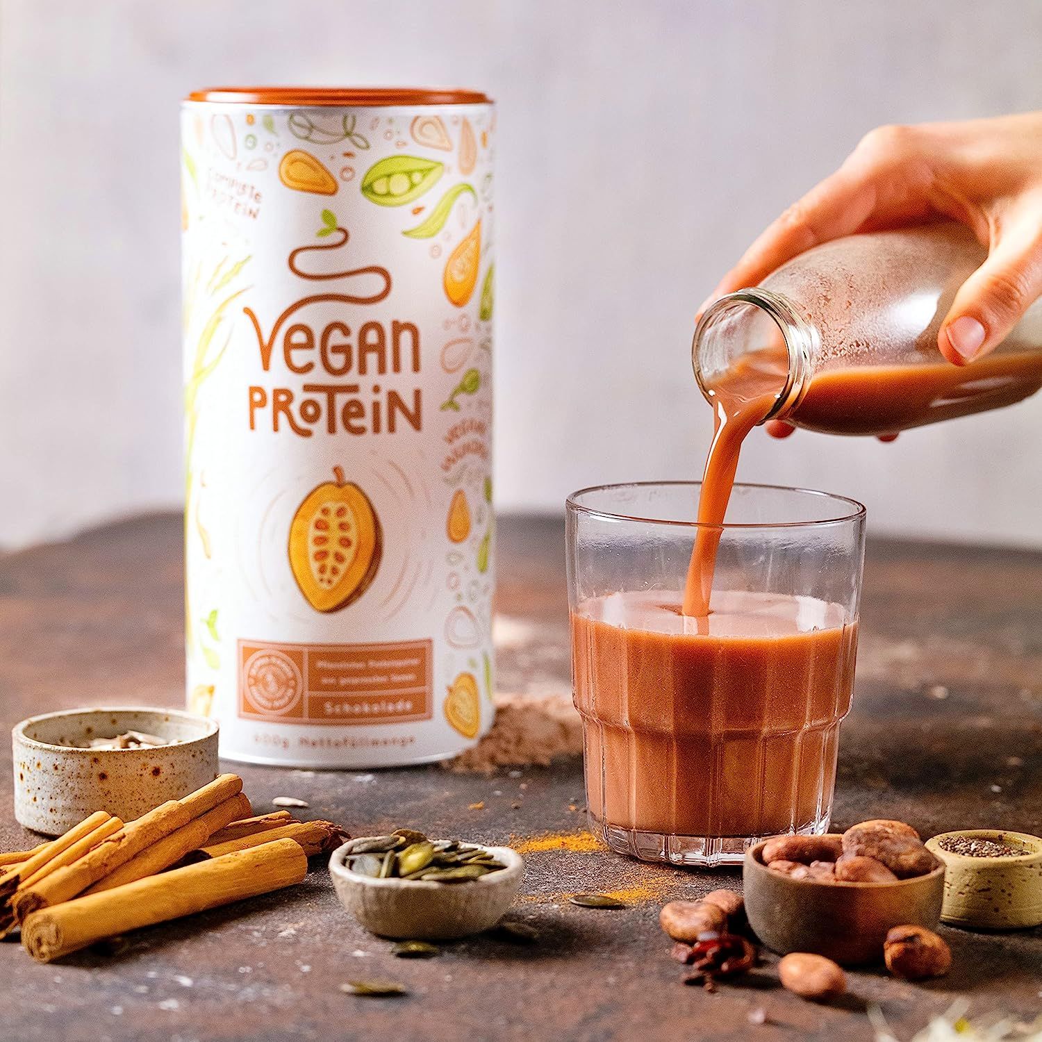 Vegan Protein - SCHOKOLADE - Veganes Proteinpulver