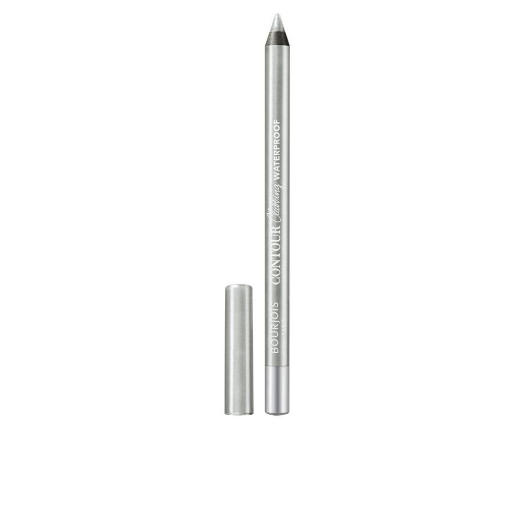 Eyeliner-Stift, silberfarbenes Gehäuse, offene Kappe. Aufschrift: Contour Clubbing Waterproof.