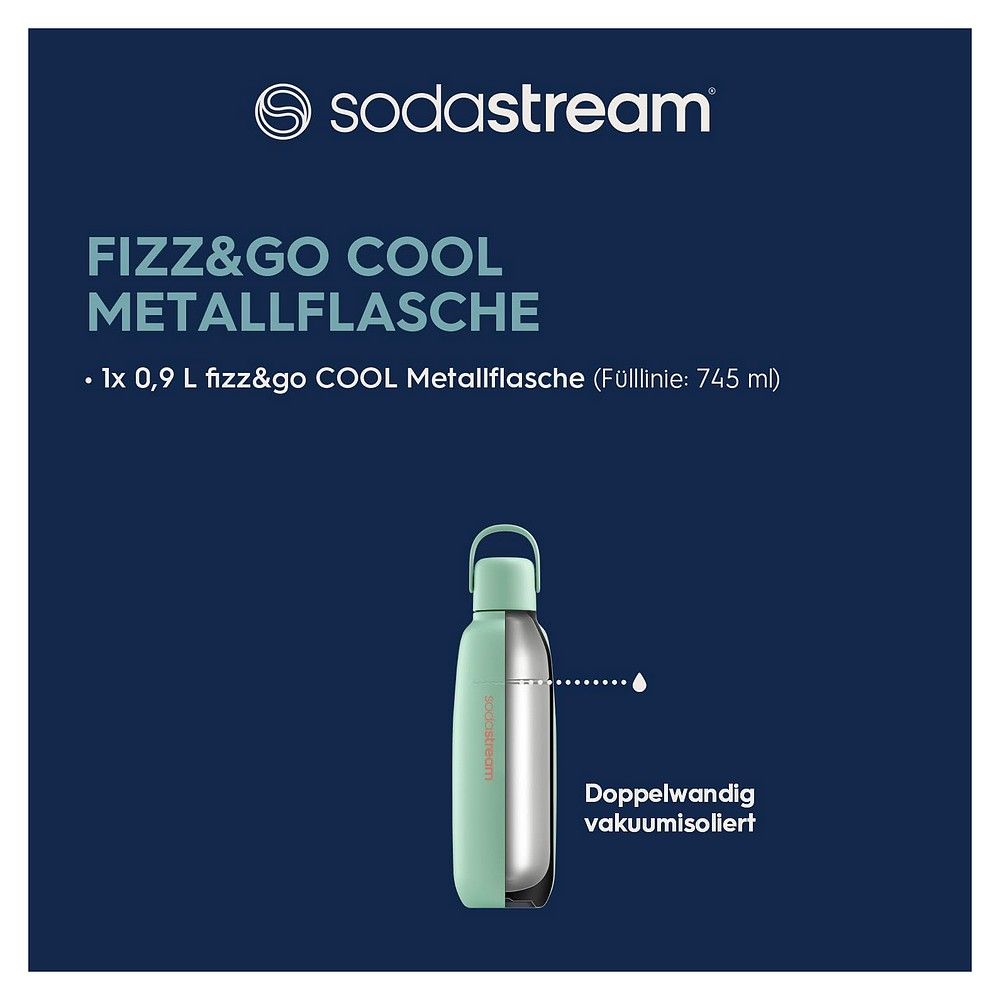 SodaStream Fizz & Go Cool Flasche 0,9 L, Mint