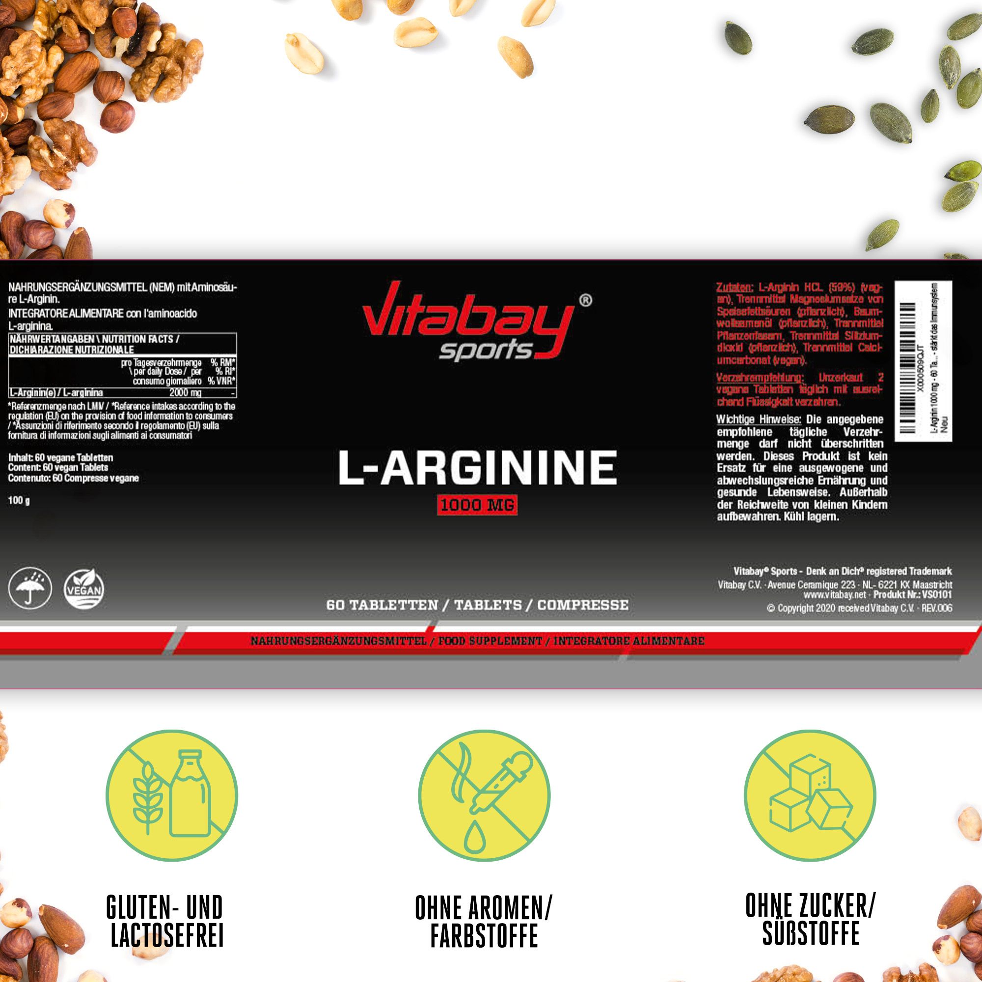 Vitabay L-ARGININ 1000 mg