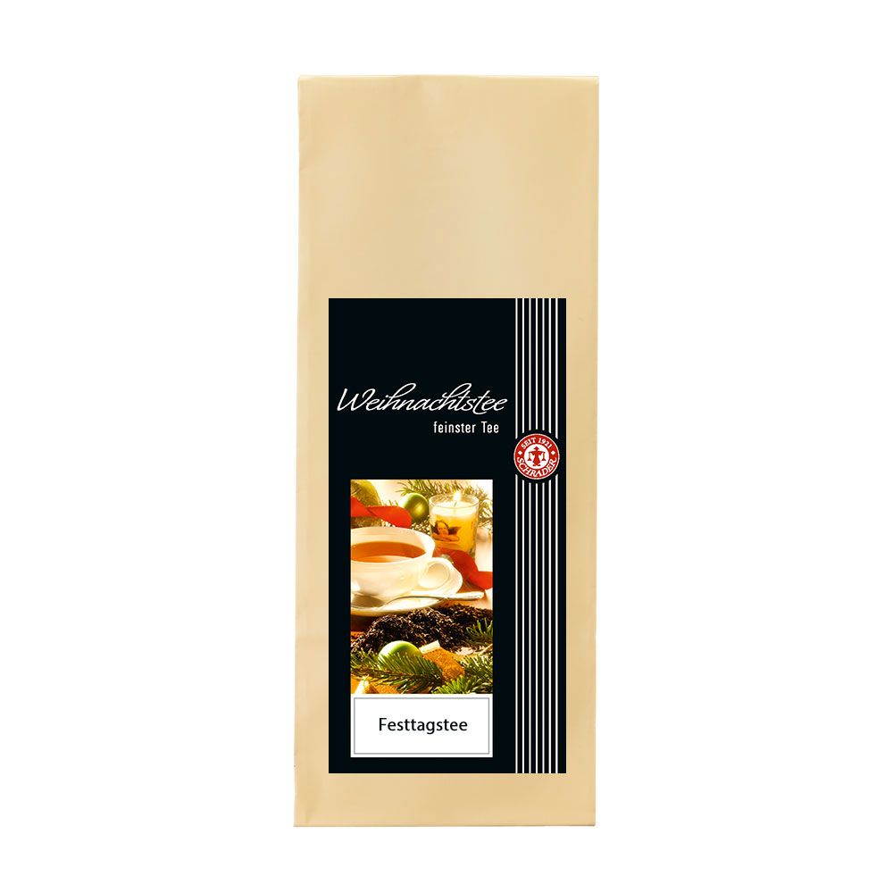 Schrader Festtagstee Darjeeling First Flush Blend Ftgfop1 Bio 0,125 kg Tee