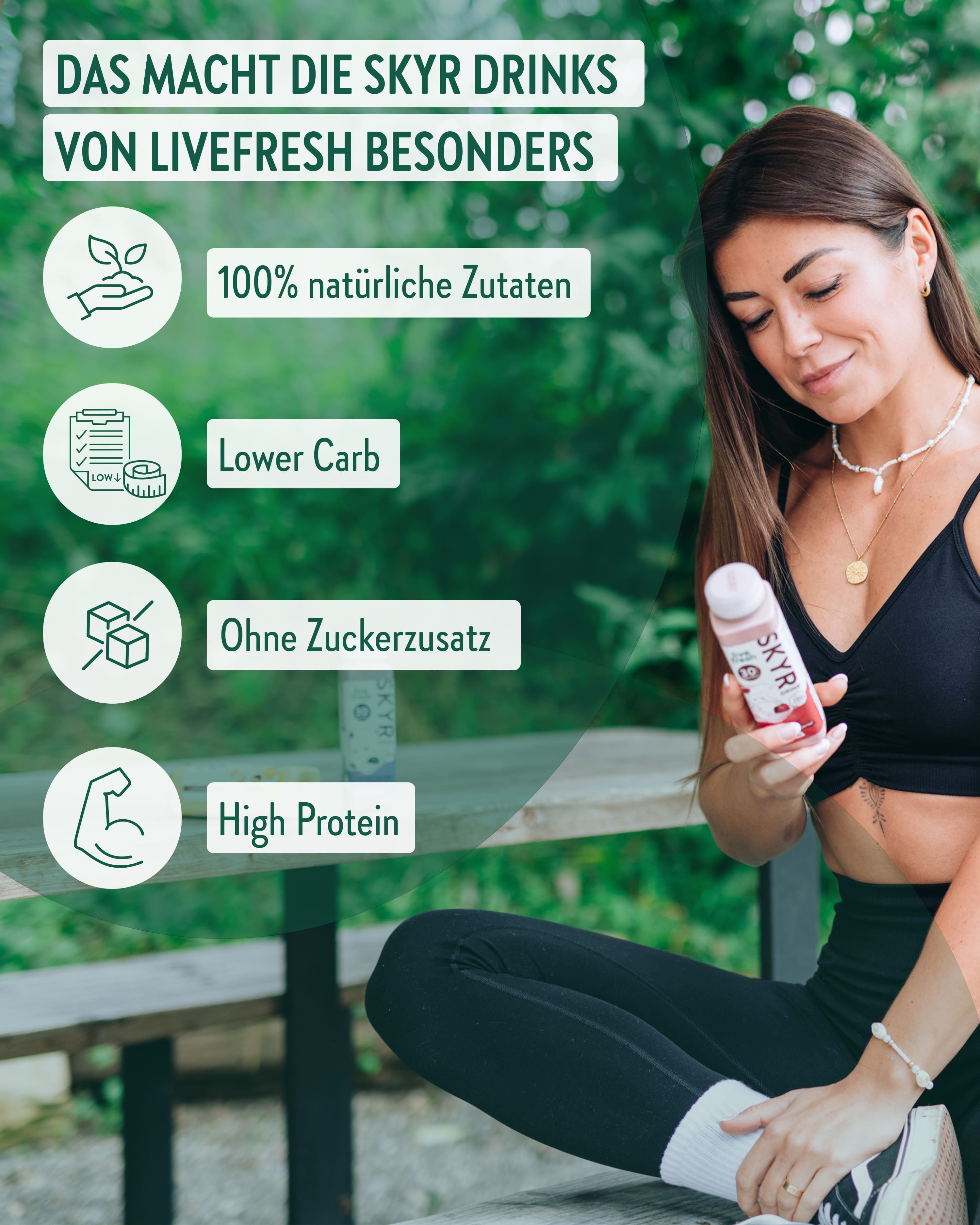 LiveFresh Skyr Protein Drinks - Probierpaket (inkl. 4,50€ Pfand)