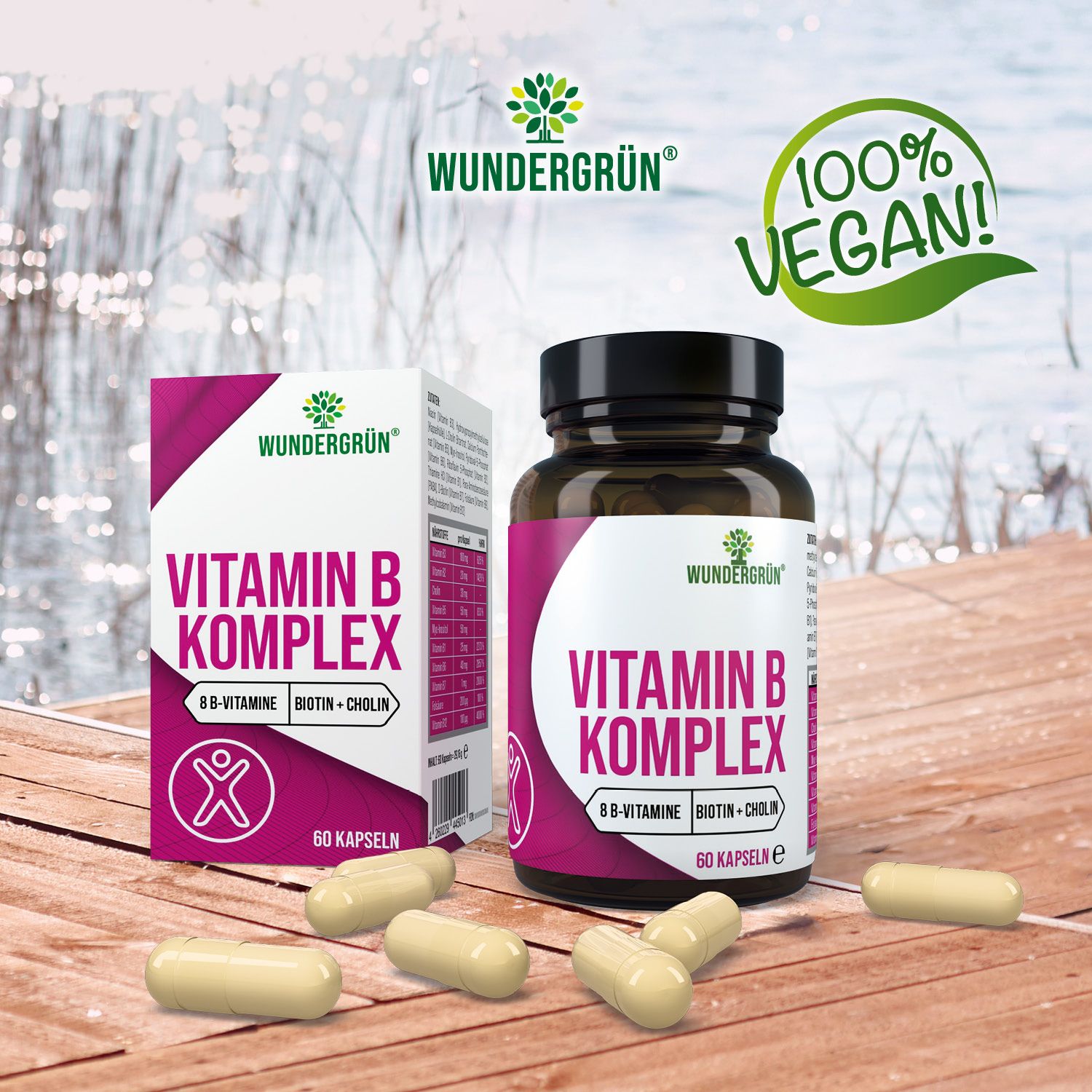 Wundergrün® Vitamin B Komplex - 60 Kapseln St