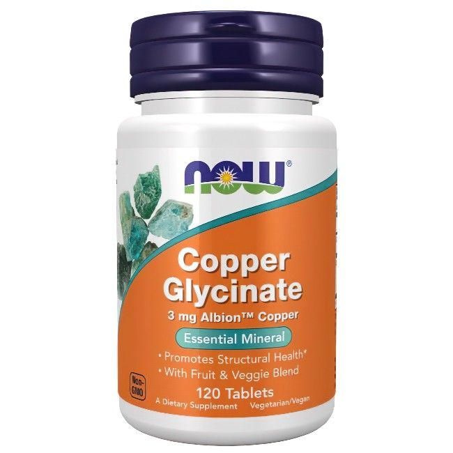 Now Foods Kupferglycinat 3 mg 120 Pc