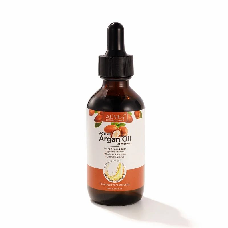 Aliver Haaröl Arganöl Gesicht Haut Haar Nagel Pflege Vegan 60 ml Öl